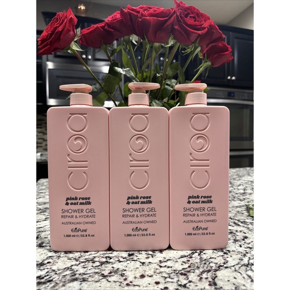 Ciroa Other - 3 Ciroa‎ Nourishing Shower Gel with Pink Rose & Oat Milk 33.8 fl oz Australian